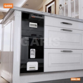 THÙNG GẠO MẶT KÍNH ĐEN 12KG GARIS GR06.26B