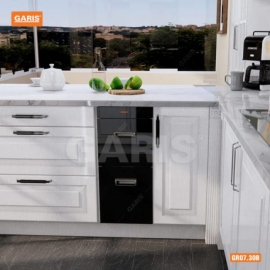 THÙNG GẠO MẶT KÍNH ĐEN 20KG GARIS MR07.30B