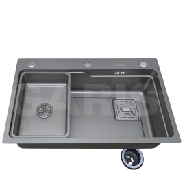 Chậu rửa 1 hố to tích hợp hố phụ rời GS11.75