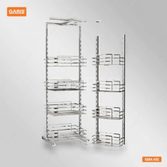 TỦ ĐỒ KHÔ 4 TẦNG NAN VUÔNG GARIS GS04.45C