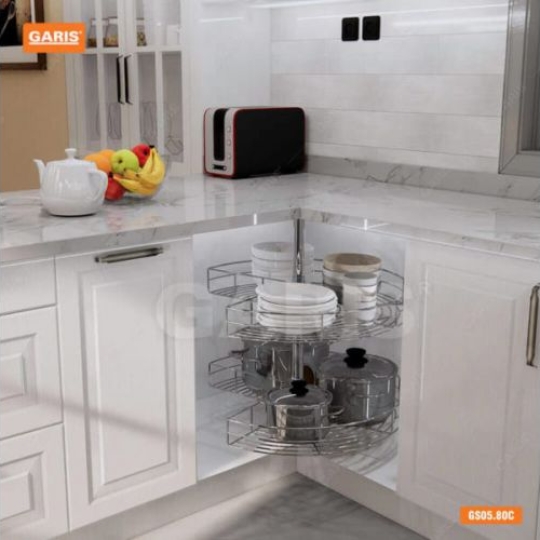  HỆ MÂM XOAY GÓC MỞ 3/4 NAN TRÒN GARIS GS05.80C