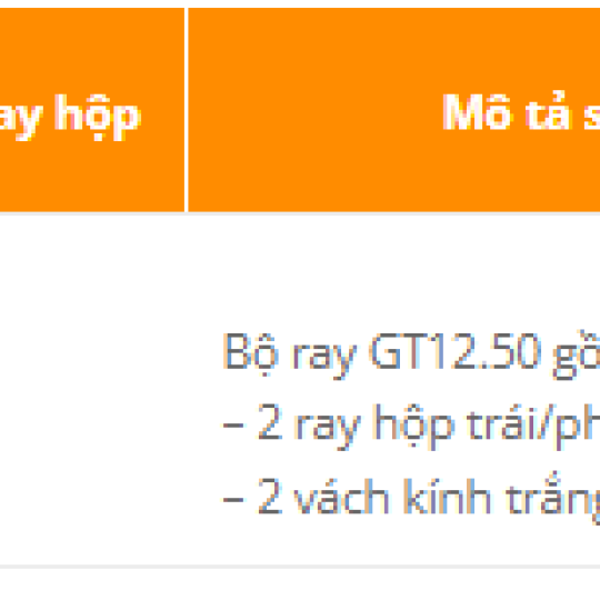 RAY HỘP TANDEMBOX GT12.50