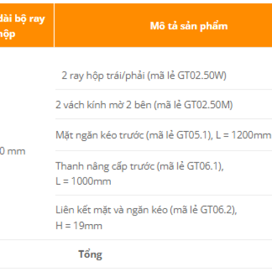RAY HỘP TANDEMBOX GT6A
