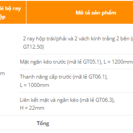 RAY HỘP TANDEMBOX GT6B