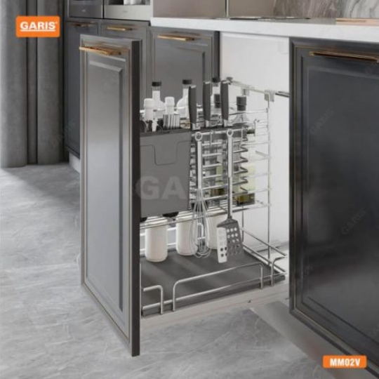  GIÁ ĐỂ DAO THỚT, GIA VỊ, CHAI LỌ NAN QUẢ TRÁM GARIS MM02.30V 