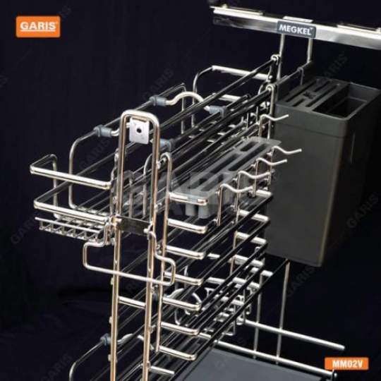  GIÁ ĐỂ DAO THỚT, GIA VỊ, CHAI LỌ NAN QUẢ TRÁM GARIS MM02.30V 