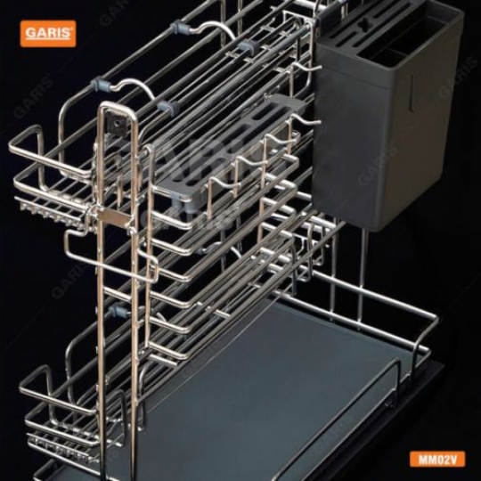  GIÁ ĐỂ DAO THỚT, GIA VỊ, CHAI LỌ NAN QUẢ TRÁM GARIS MM02.30V 
